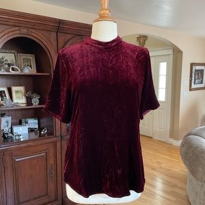 EILEEN FISHER CRUSHED VELVET TOP